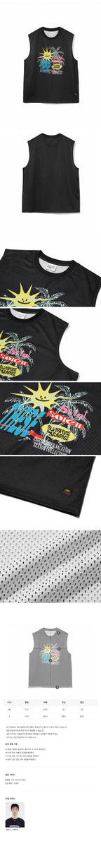 CGP SUNSHINE PARADISE Mesh Sleeveless_Black