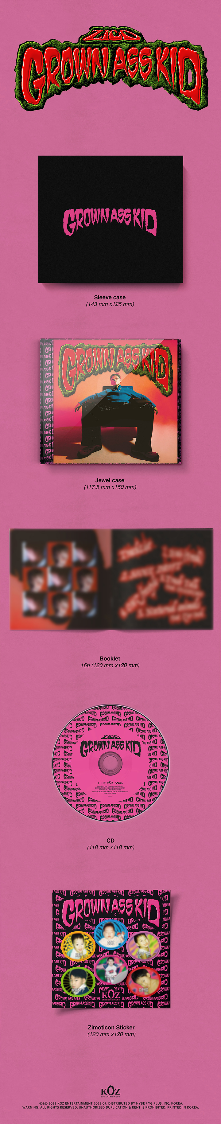 4th Mini Album [Grown Ass Kid] (Jewel Ver.) detail 2