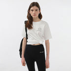 DUNST UNISEX DRAWING BLOOM LOGO T-SHIRT OFF WHITE_UDTS5B130OW