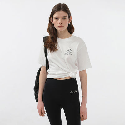 UNISEX DRAWING BLOOM LOGO T-SHIRT OFF WHITE_UDTS5B130OW