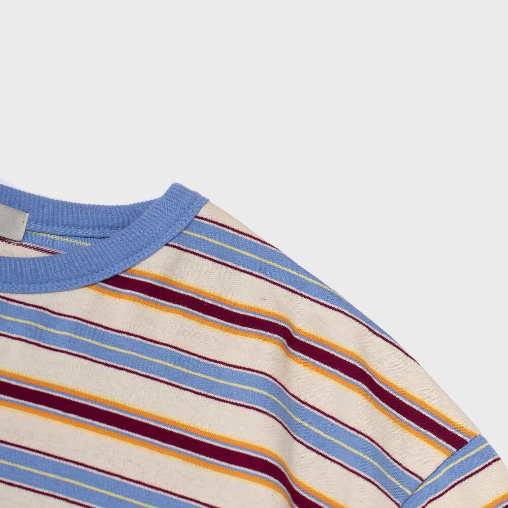 CARGOBROS Striped dangara short sleeve t-shirt (blue)