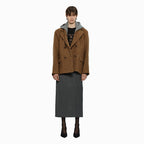 YCH DOUBLE-BREASTED CASHMERE JACKET BROWN (W24OT0061BR)