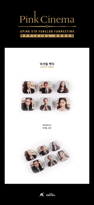 Apink - Acrylic Badge / 2018 PINK CINEMA