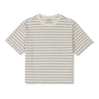 SNOWPEAK APPAREL Sorona Women's Striped Short Sleeve T-Shirt Gray (S26MWFTS69)