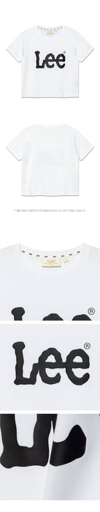 Lee Women's Big Twitch Logo Crop T-Shirt White