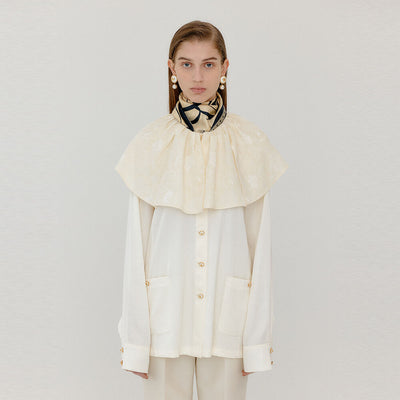 EENK Blouse Big Collared - Ivory
