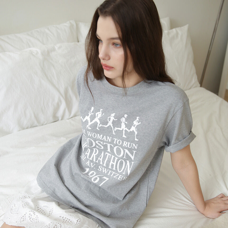 WAVE UNION Kathrine T-shirt heather dark gray