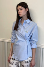SINOON Classic Cotton Shirt (Light Blue)