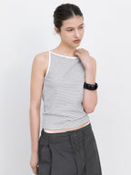 ATELIER NAIN ESSENTIAL STRIPE SLEEVELESS TEE (Z-T-6819)
