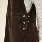 CHIQUITA CHIQUITA Overall Skirt Corduroy Brown