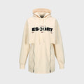 YCH ESCORT-PRINT CUT-OUT DETAILED HOODIE CREAM (F23TO907CR)
