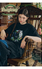 CPGN ABC CAT embroidery short sleeve t-shirt white