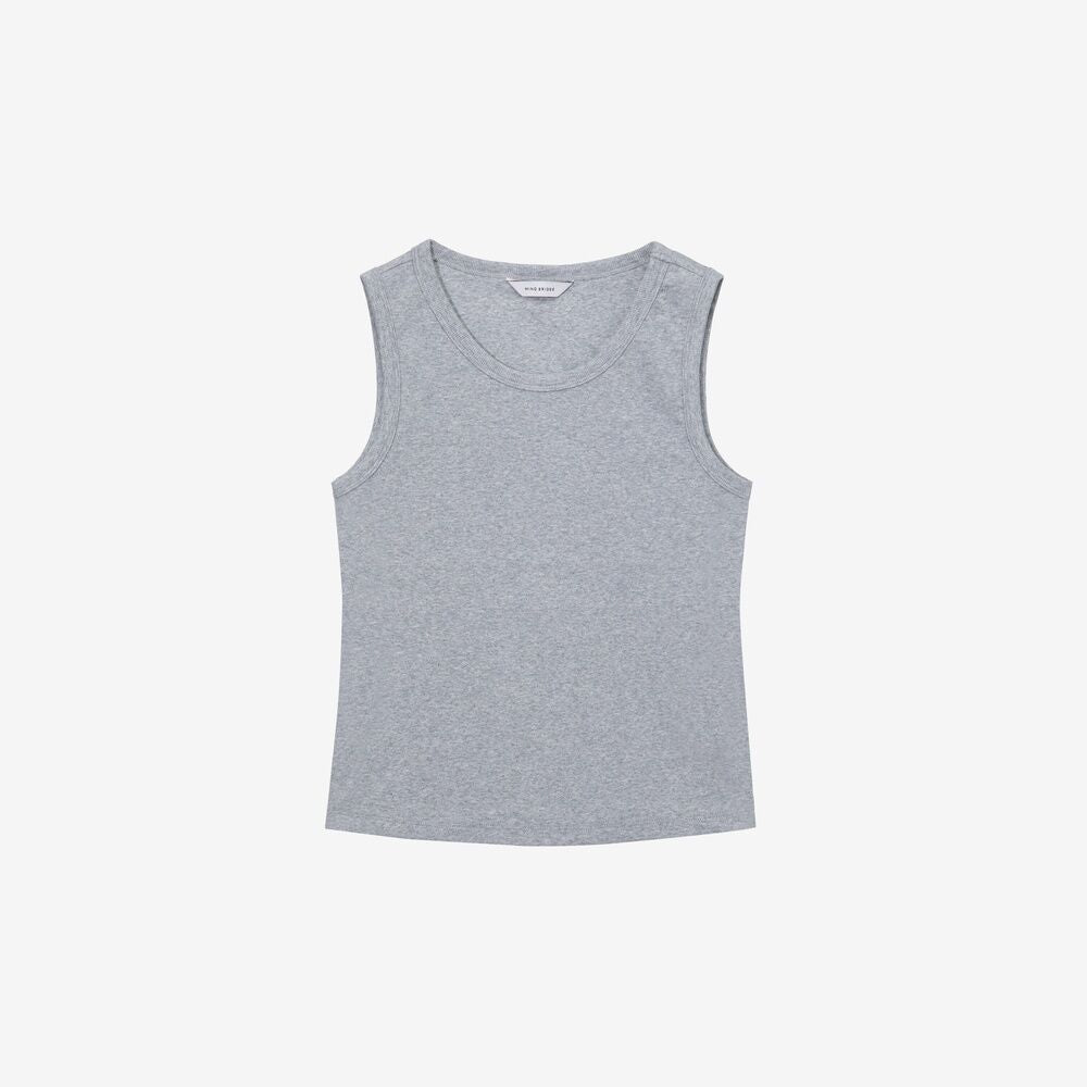 MIND BRIDGE WOMEN [W]Rib sleeveless top - 2color M1TS3201