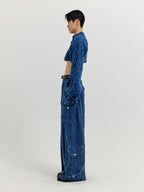 EENK EENK Cargo Denim Pants - Blue