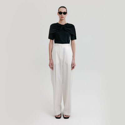 Tuck Pants - Ivory