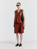 EENK YIVAS Tailored Waistcoat - Brown