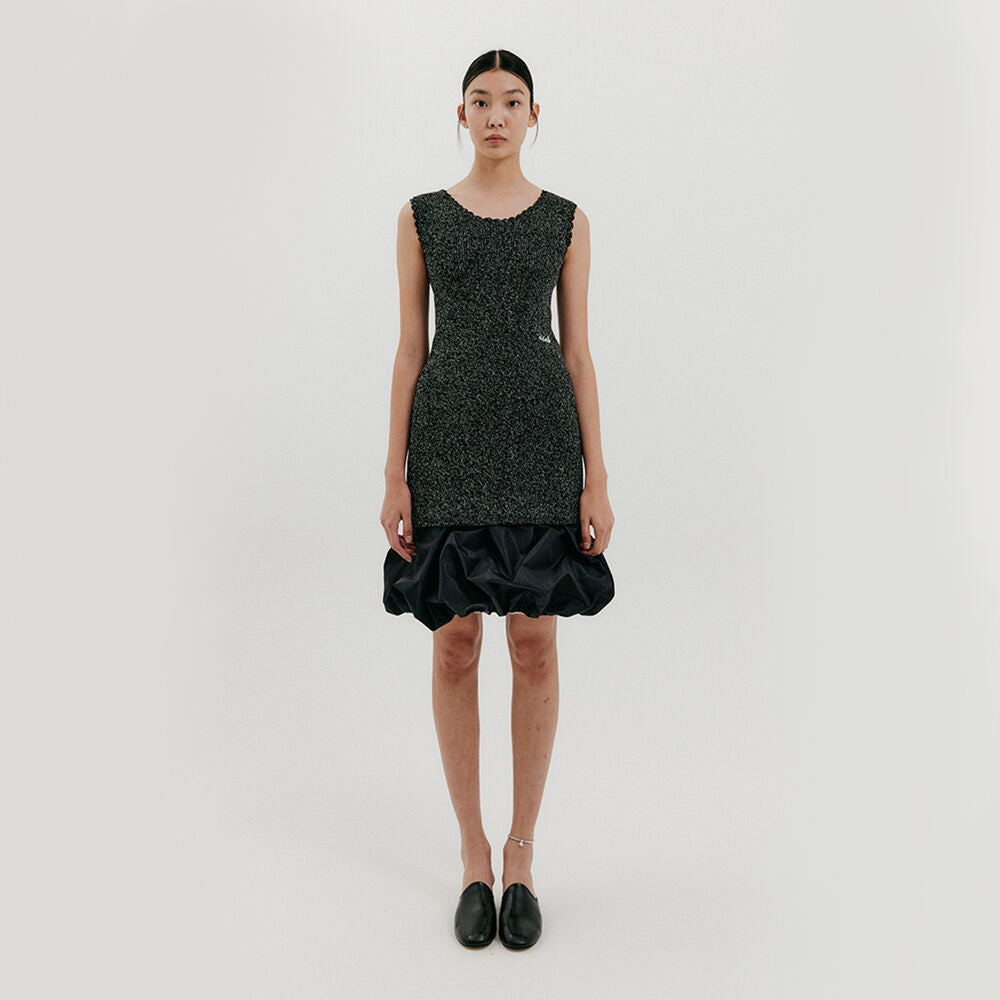 EENK Sleeveless Knit Mini Dress - Black