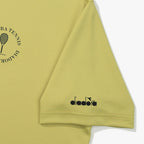 diadora Racket Graphic Mesh Short Sleeve T-Shirt YELLOW