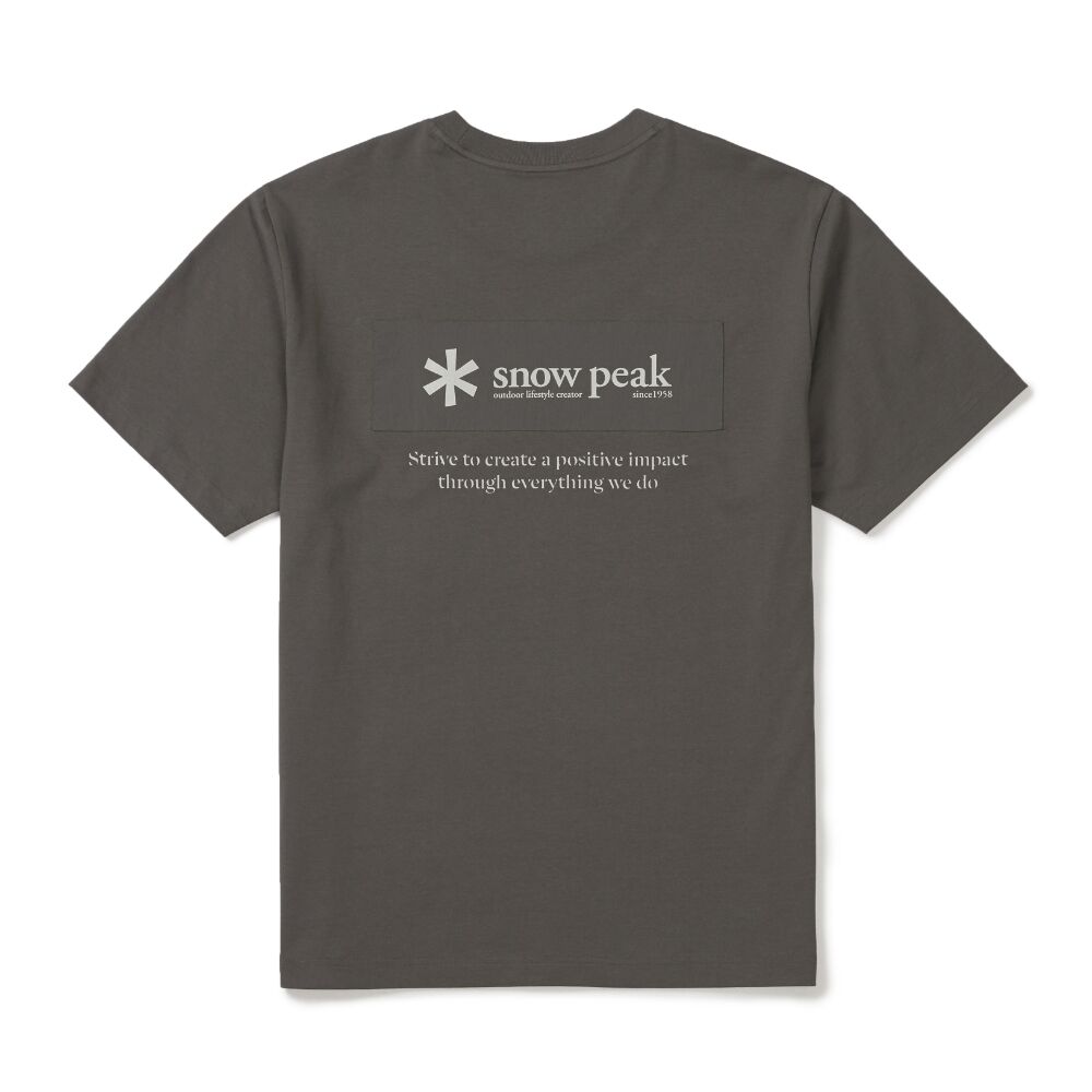 SNOWPEAK APPAREL Aerocool Woven Patch Short Sleeve T-Shirt Dark Khaki (S26MUFTS24)
