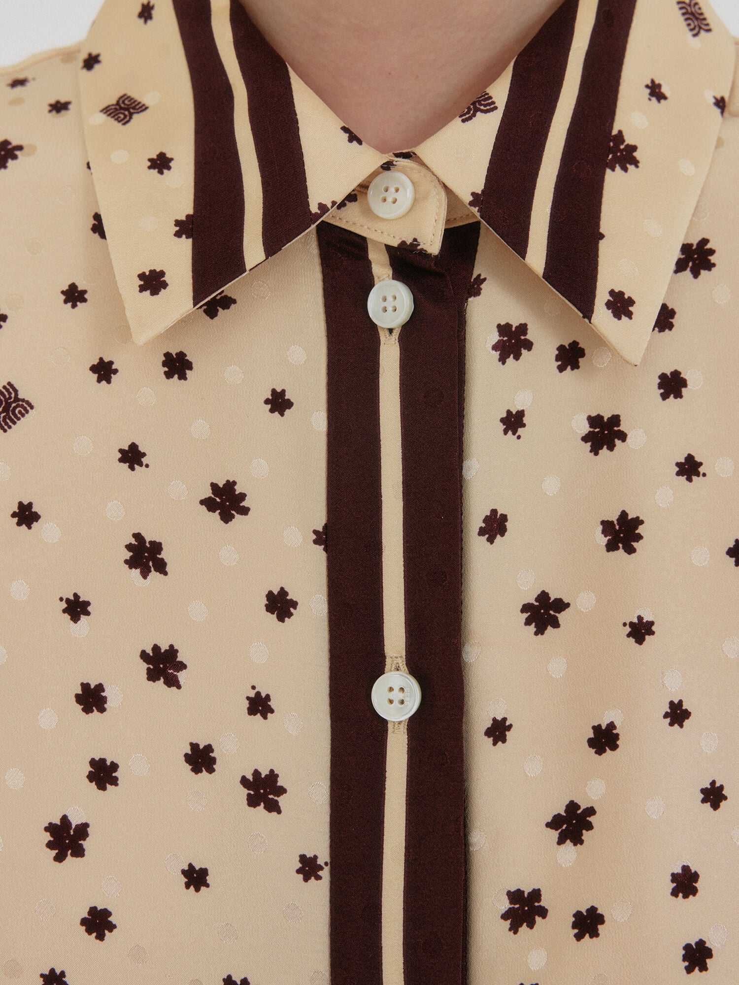 EENK ZIAN Contrast Shirts - Beige