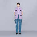 YCH WOOL-BLEND DOWN GILET PURPLE (W23OT017PU)