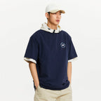 NEW BALANCE NBNEGCO303 / UNI FROZEN Camping Graphic Short Sleeve T-Shirt (NAVY)