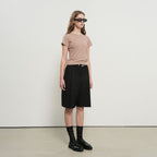 GENERAL IDEA WOMAN Soft Slim Fit T-Shirt [BEIGE] / WBE3L01503