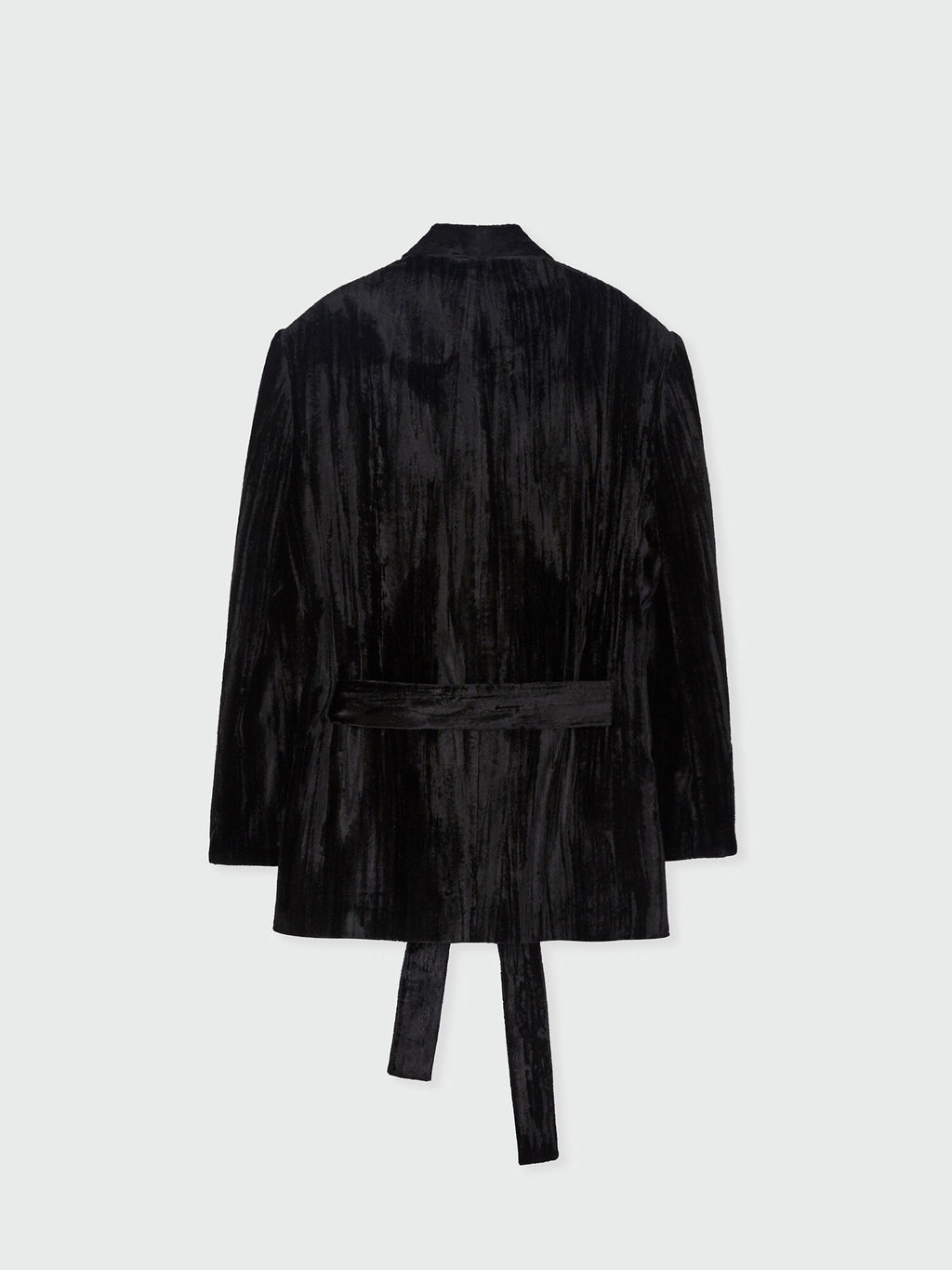 EENK ZOVIET Shawl Collar Single-Button Jacket - Black
