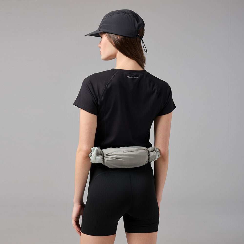 OUTDOOR VOICES (W)Technol-OV DRY FLEX SLIM TEE (BLACK)