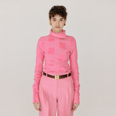 EENK VEROSA Turtleneck Top - Pink