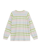 THEMUSEUMVISITOR MULTI STRIPE SUMMER LONG SLEEVE (PINK)