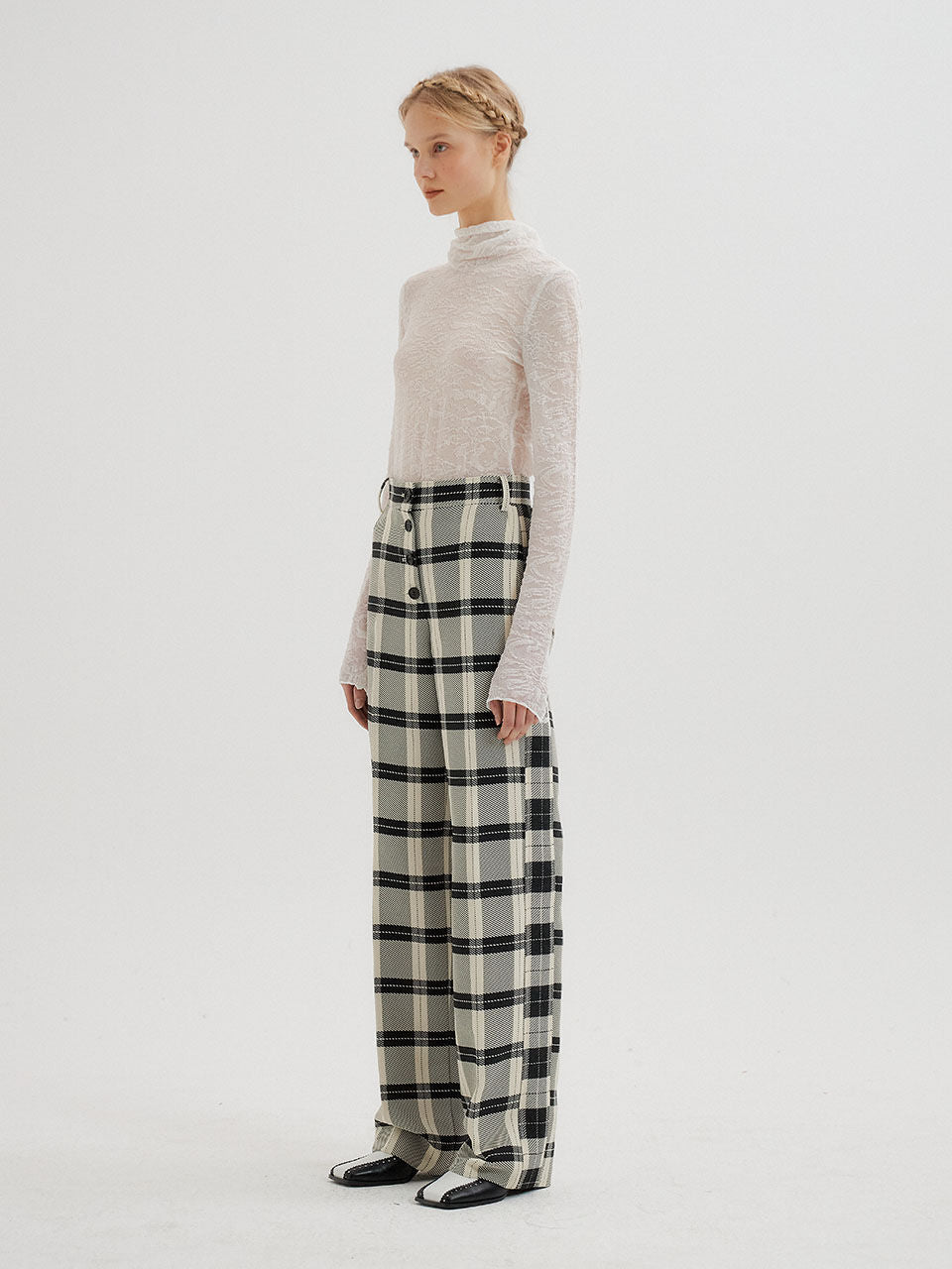 EENK EENK Pants Black/Ivory Check