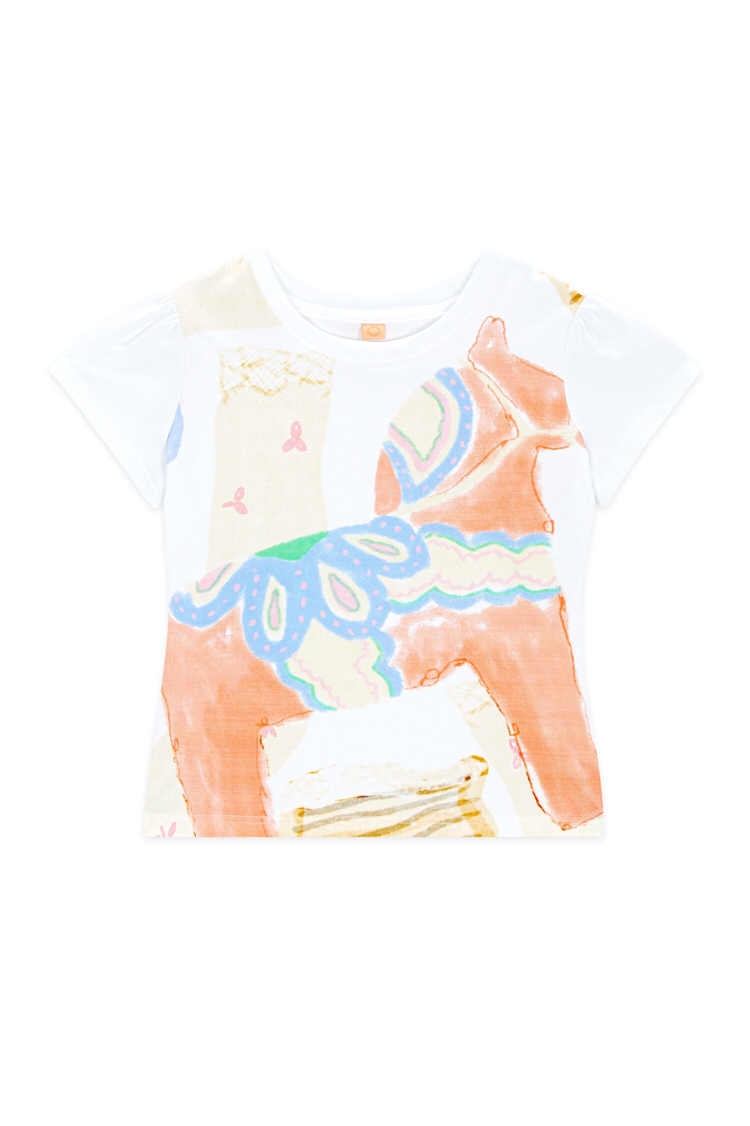 SINOON Big Pony Toy Puff T-Shirt (White)
