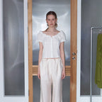 ETMON Frill Neck Strap Blouse, White