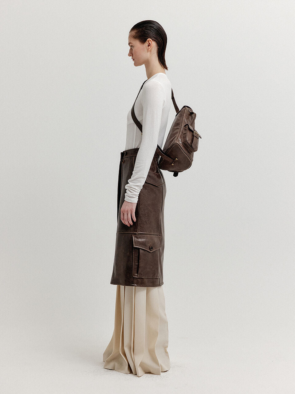 EENK EENK Cargo Wrap Skirt - Z-Brown