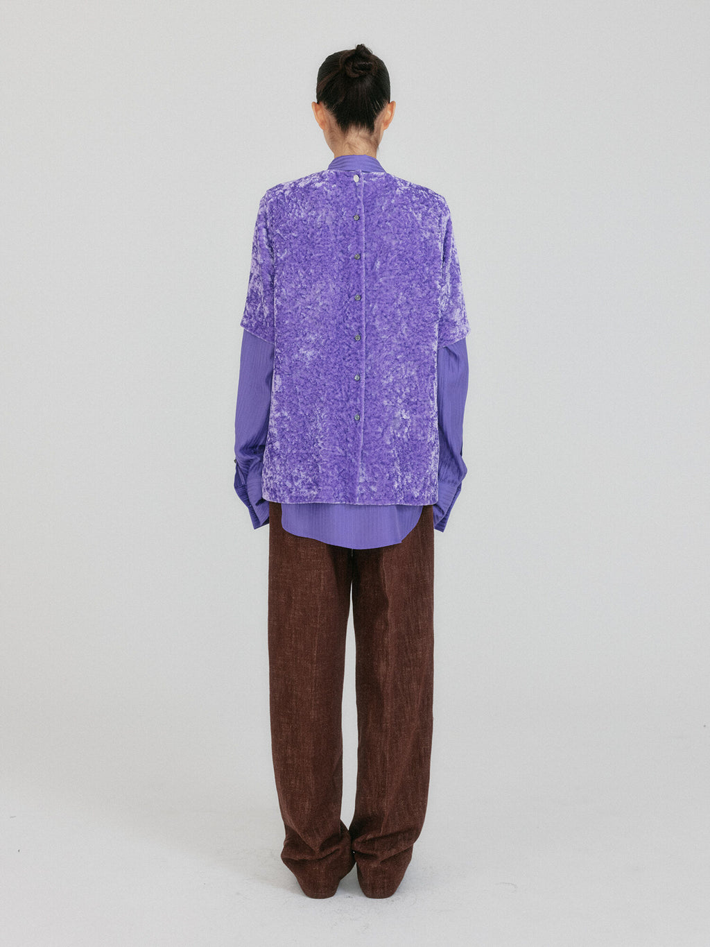 EENK ZANN Button-Back Top - Purple