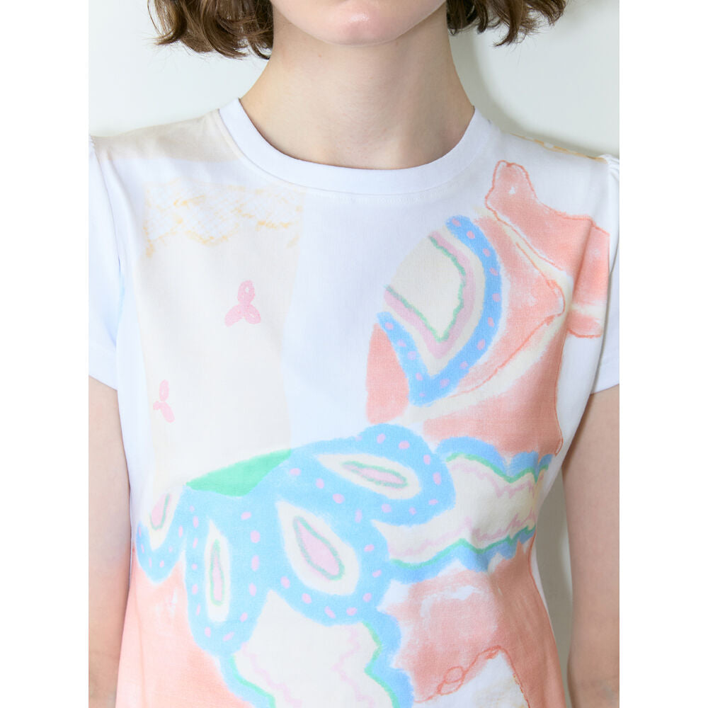 SINOON Big Pony Toy Puff T-Shirt (White)