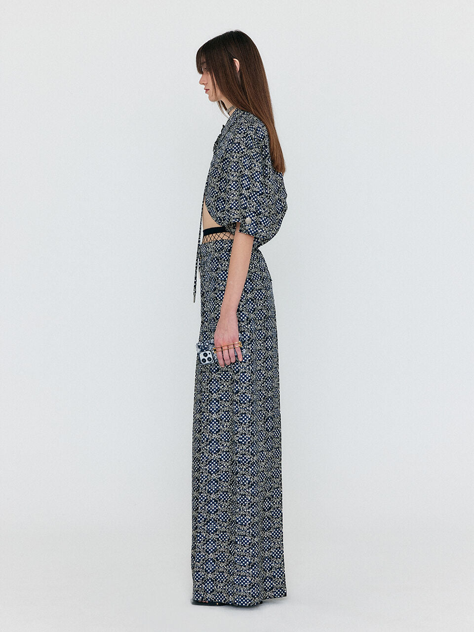 EENK EENK WENEZ Wide Pants - Navy Multi