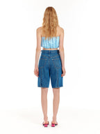 EENK EENK UCO Denim Biker Shorts - Denim Blue