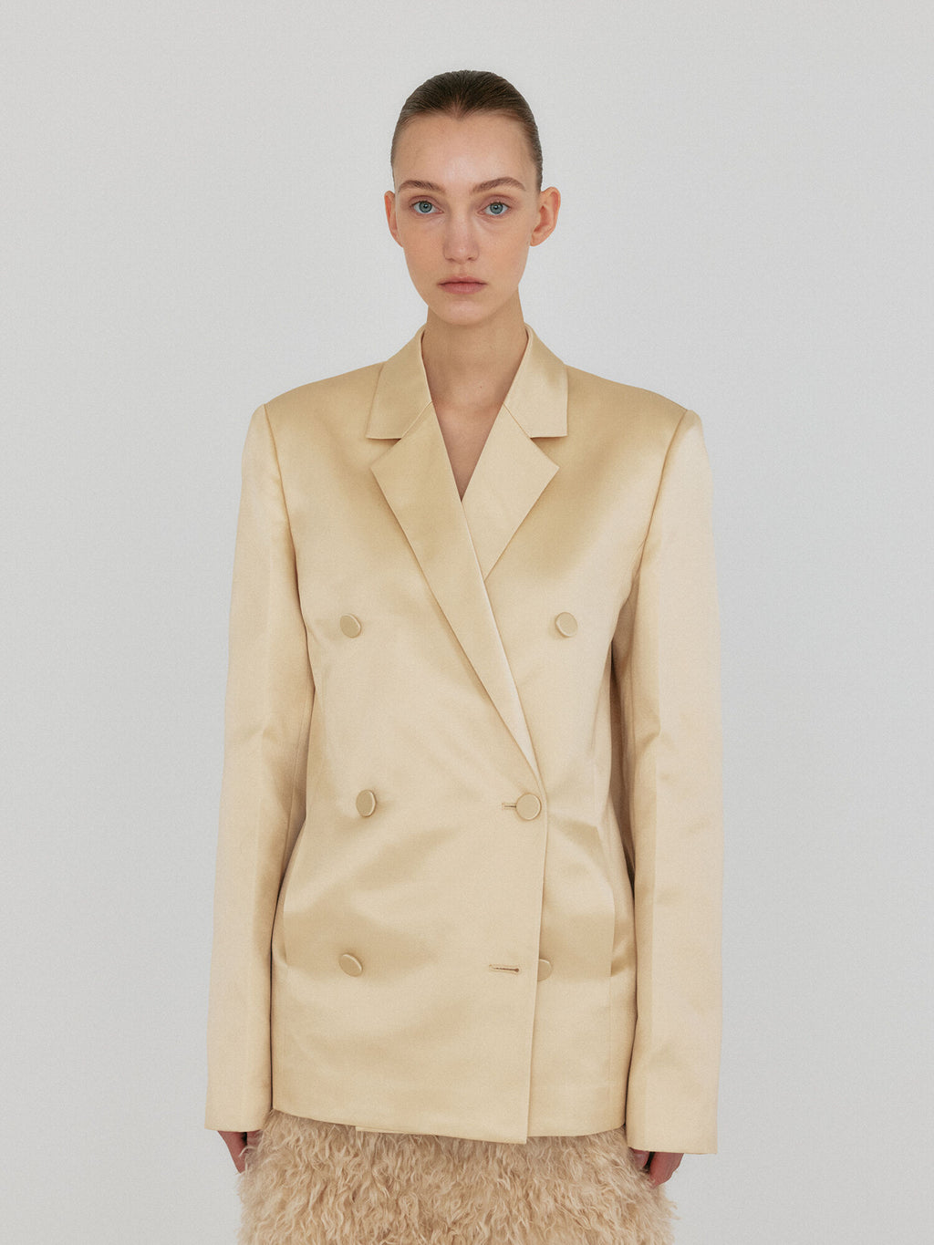 EENK ZEL Double-Breasted Blazer - Yellow