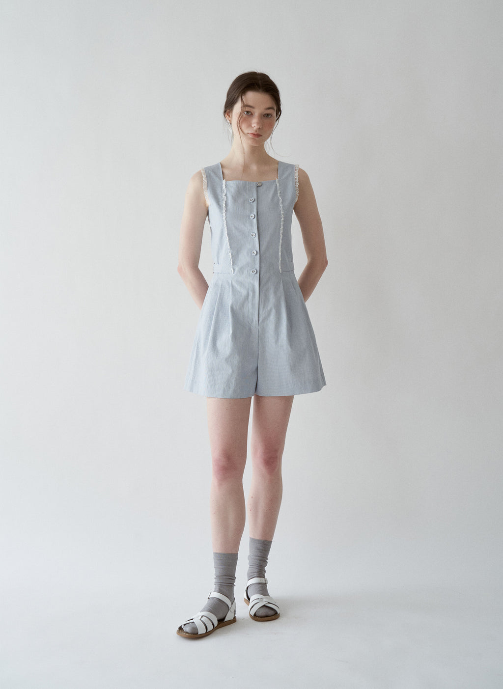 J'ASP J'ASP Jumpsuit Skyblue