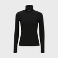 YCH YCH PLAQUE HIGH NECK TOP BLACK (W23TO910BK)