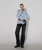 CHICKS Overfit see-through long sleeve shirt Sora