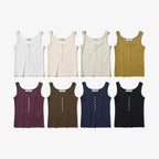 CITYBREEZE Button point sleeveless top_8COLORS