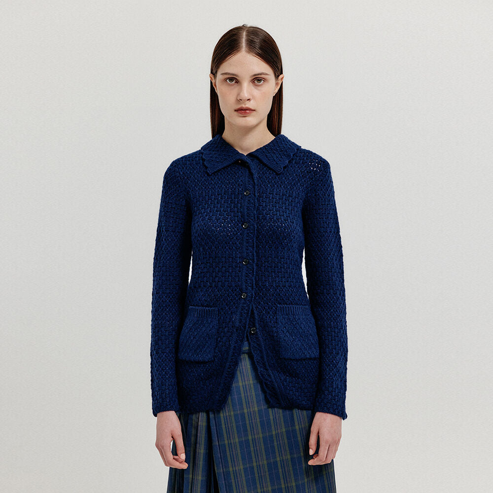 EENK XELTS Pocket Knit Shirt - Navy