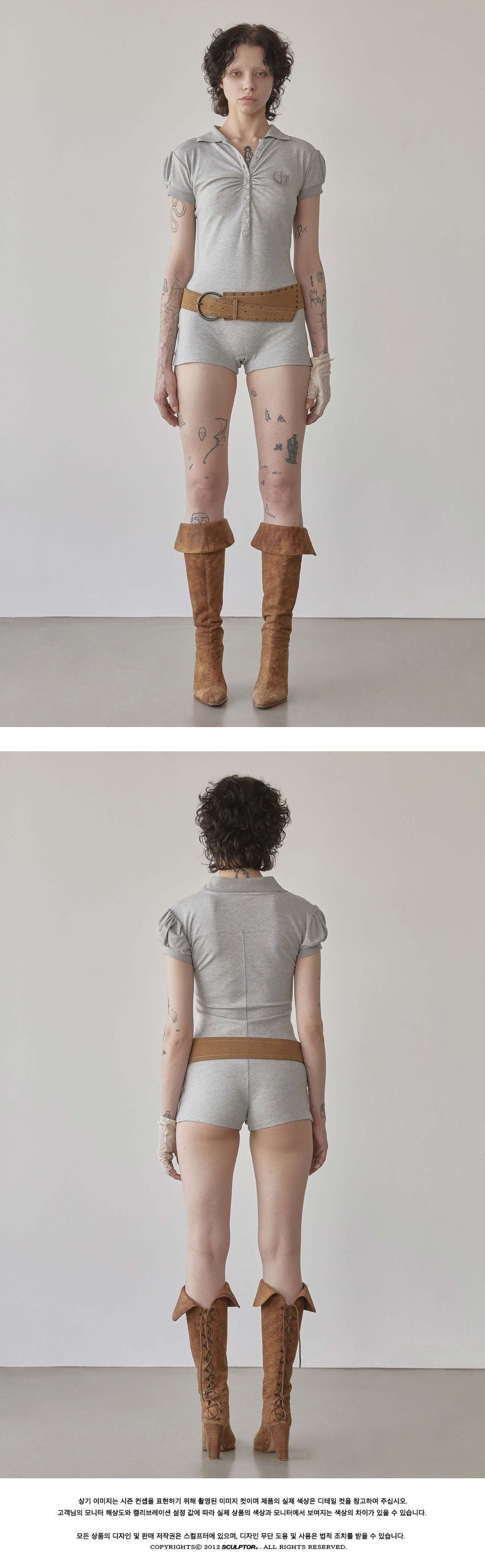 SCULPTOR SCULPTOR Jumpsuit Melange Gray
