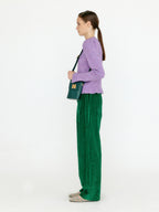 EENK EENK VLARY Flared Hem Knit Pullover - Violet