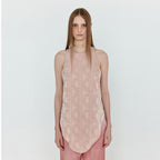 EENK EENK WENNY Patterned Jacquard Asymmetric Top