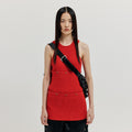 EENK XENDER Separable Sleeveless Knit Top - Red