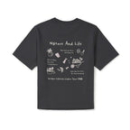 SNOWPEAK APPAREL Aerocool Women's Gardening Graphic Short Sleeve T-Shirt Charcoal (S26MWFTS23)